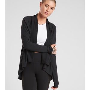 Athleta Nirvana Wear Two Ways Wrap in black. NWT.